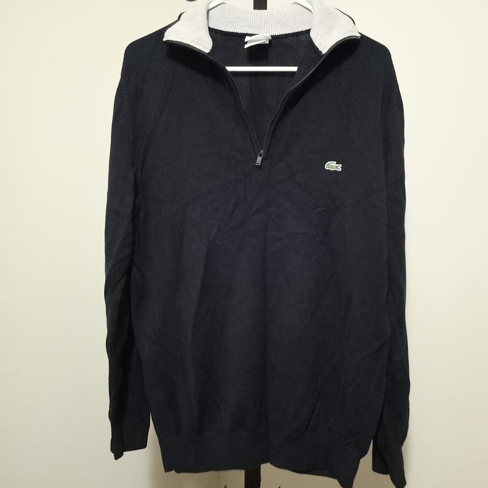 Lacoste Men's Knit Zip Collar Sweater Size 4 (M)